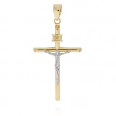 Křížek se zlatým Ježíšem Kristem PK330