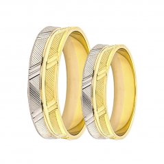 Zlaté snubní prsteny EL2006-WY
