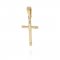 Křížek ze žlutého zlata se zdobením PK339
