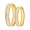 Zlaté snubní prsteny F1717-WYR