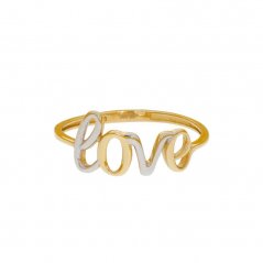 Dámský zlatý prsten Love DP170