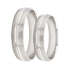 Stříbrné snubní prsteny AG-C1006-W