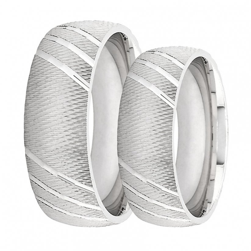 Stříbrné snubní prsteny AG-SL5074-W
