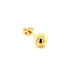 Zlatá náušnice pecka do ucha 6 mm 1 kus
