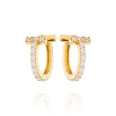 Zlaté náušnice styl Tiffany NK412 Zlaté náušnice styl Tiffany NK412