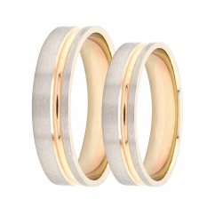 Zlaté snubní prsteny C1182-WRW