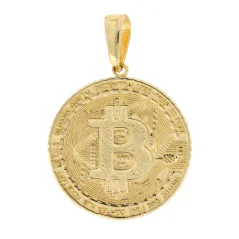 Přívěsek Bitcoin ze zlata