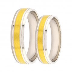 Stříbrné snubní prsteny AG-C1010-WYW