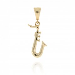 Přívěsek zlatý saxofon PO319