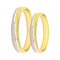Zlaté snubní prsteny HK062