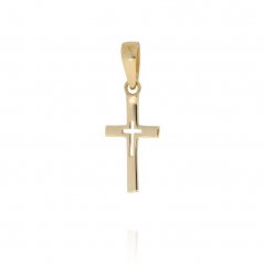 Malý vyřezávaný křížek ze zlata PK333