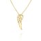 Zlatý náhrdelník andělské křídlo NA087