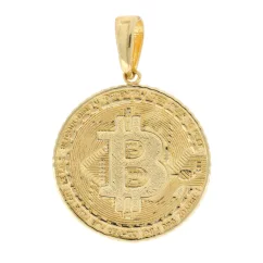 Přívěsek Bitcoin ze zlata