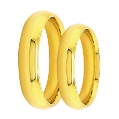 Zlaté snubní prsteny F3-5mm-Y