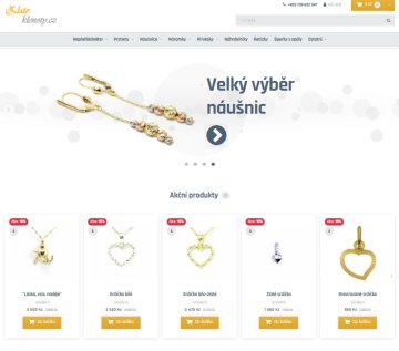 Screen nového webu