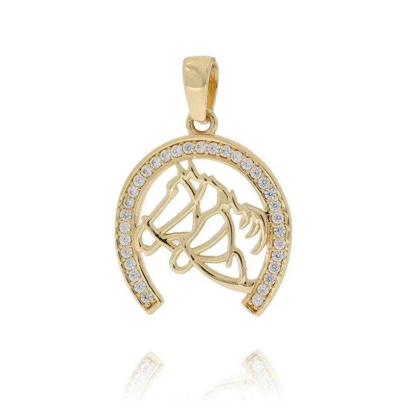 Zlatá koňská podkova PV276